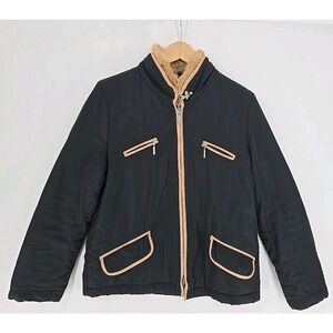 Sartorina Made In Italy Women's Polyester & Leather Coat Sz S | Sz 38 JPN Import